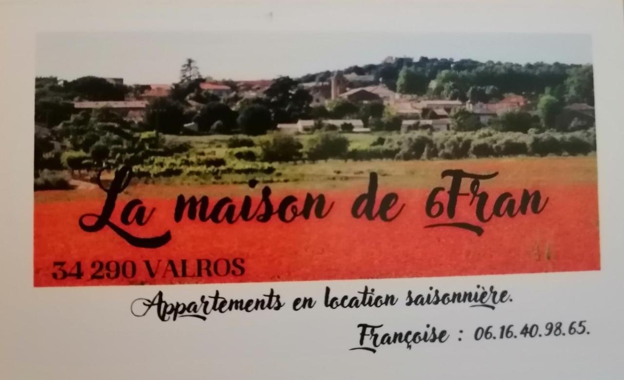 La Maison De 6Fran Appartement 2 Chaleureux Et Calme Ambiance Familiale Valros Exterior foto